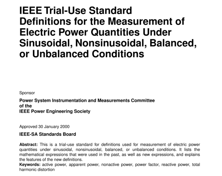 IEEE Std 1459-2000 pdf download